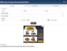 Tablet Screenshot of mccrearyrecord.autoconx.com