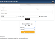Tablet Screenshot of dailysoutherner.autoconx.com